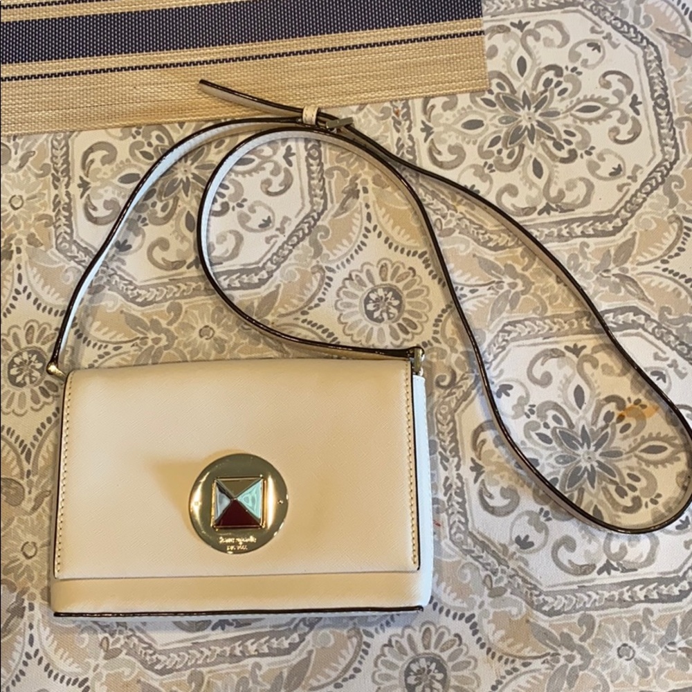 Kate Spade Light Pink Leather Crossbody Purse